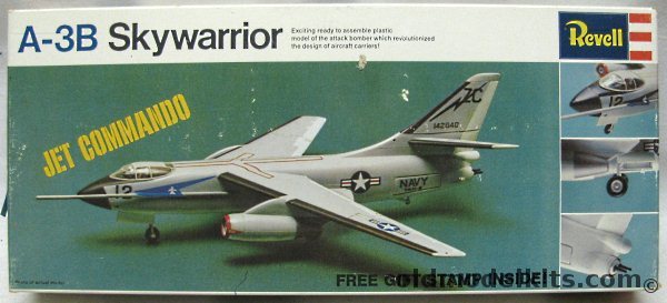 Revell 1/84 A-3B Skywarrior - Jet Commando Issue, H256-130 plastic model kit